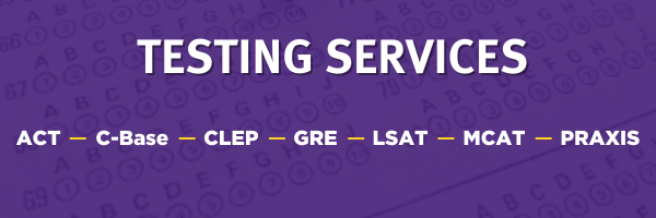 testing center at lsus header graphic