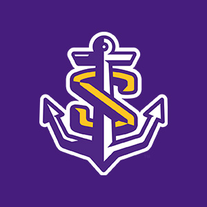 A simple illustration of an anchor with the letter &ldquo;S&rdquo; wrapped around the center stem. The anchor is purple and white, and the letter &ldquo;S&rdquo; is purple and gold.