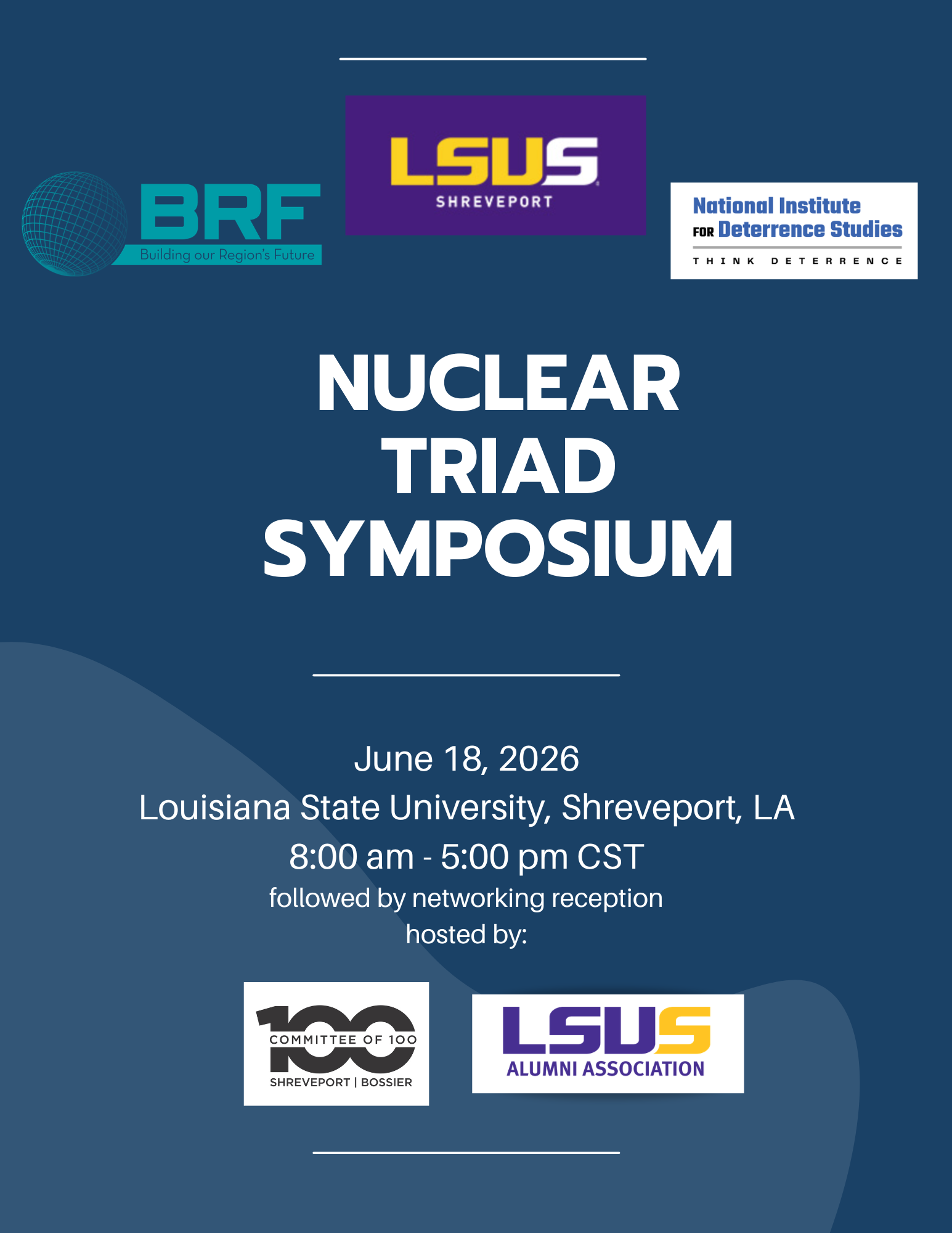 Nuclear Triad Symposium 2026 Event Flyer. Information in the image can be found under the heading "2026 Nuclear Triad Symposium"